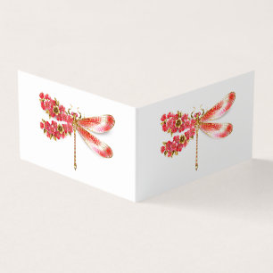 Blume Dragonfly mit Schmucksakura Visitenkarten