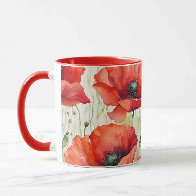 Blume Dream - Mohnmuster Tasse (Links)