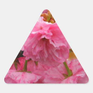 Blume Dreieckiger Aufkleber