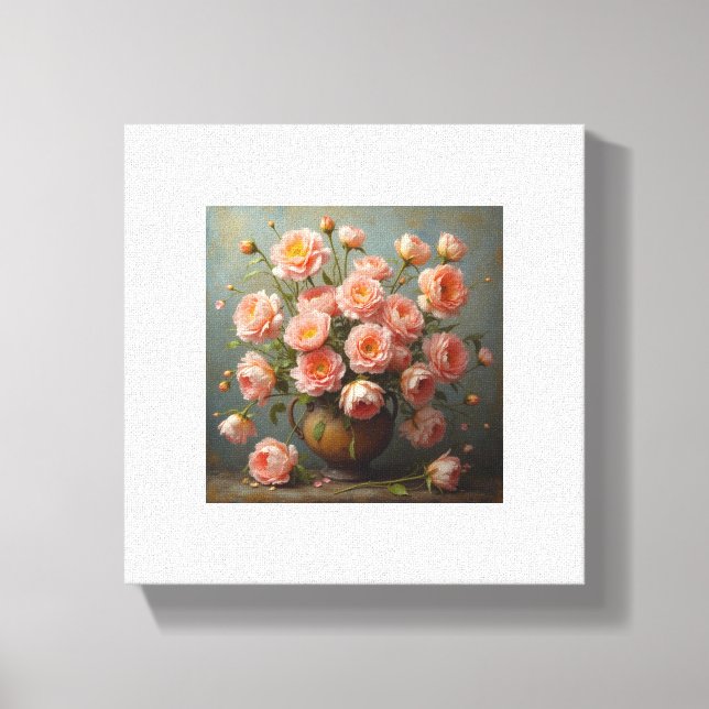Blume Druck auf Leinwand (Vorderseite)