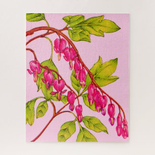 Blume drucken blutende Herzen
