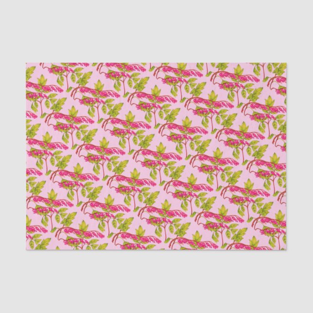 Blume drucken blutende Herzen Seidenpapier (Vorderseite)