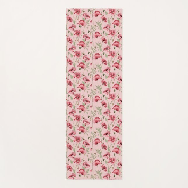 Blume drucken Handtuchhandtuch-Set Yogamatte (Vorderseite)