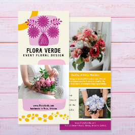 Blume drucken - Kreative Marketing-Rackkarte block Werbekarte