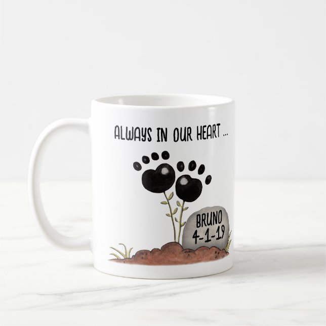Blume drucken Speicherstiefloss einfügen Kaffeetasse (Links)