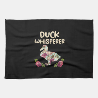 Blume Duck Whisperer Funny Farm Animal Geschirrtuch