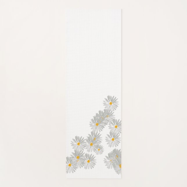 Blume dunkelweißes, minimales Waschlappen Yogamatte (Vorderseite)