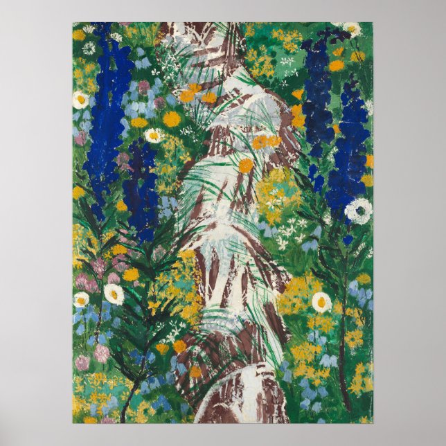 Blume durch den Strom | August Babberger Poster (Vorne)
