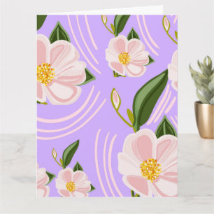 Blume Dusche Grußkarte Karte