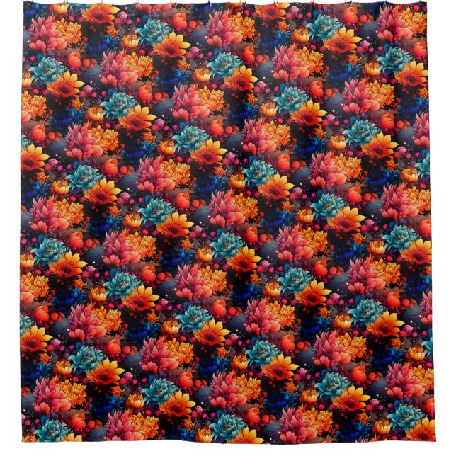 Blume Duschvorhang (Vorderseite)