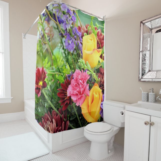 Blume Duschvorhang (Beispiel)