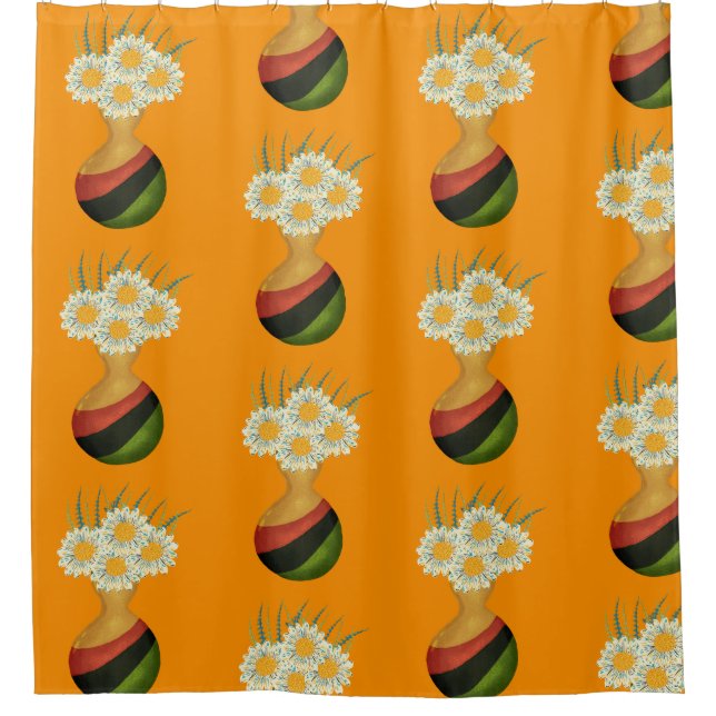 Blume Duschvorhang (Vorderseite)