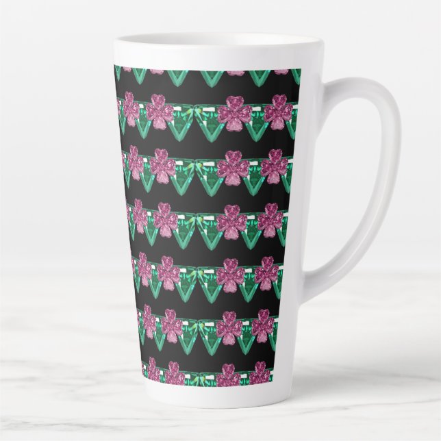 Blume Edelsteine Milchtasse (Rechts)