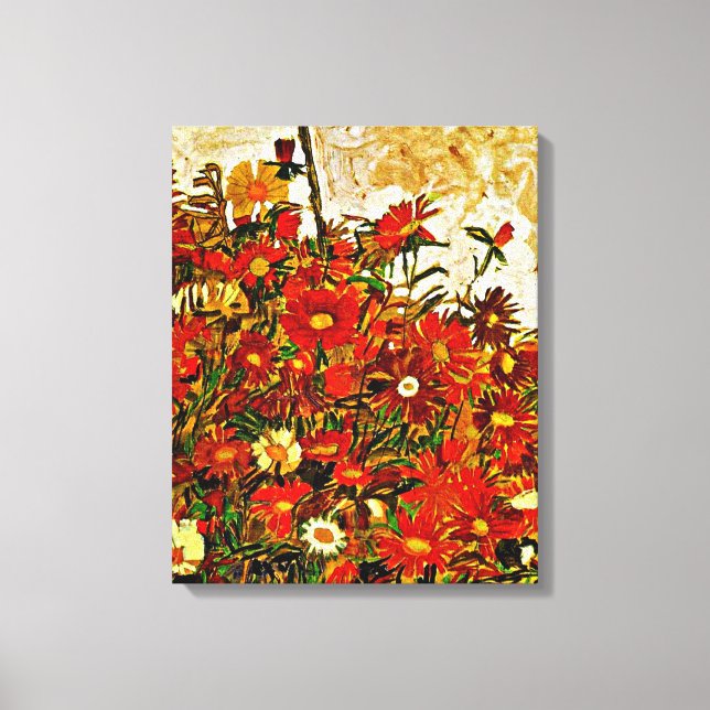 Blume - Egon Schiele Leinwanddruck (Vorderseite)