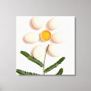 Blume Eierjolk Leinwanddruck