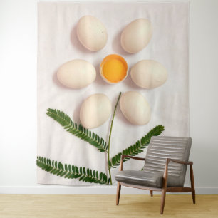 Blume Eierjolk Wandteppich