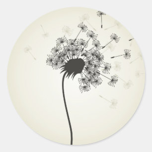 Blume eines Kronleuchters Runder Aufkleber