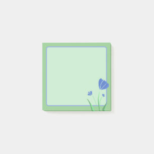 Blume - Einfach blau Post-it Klebezettel