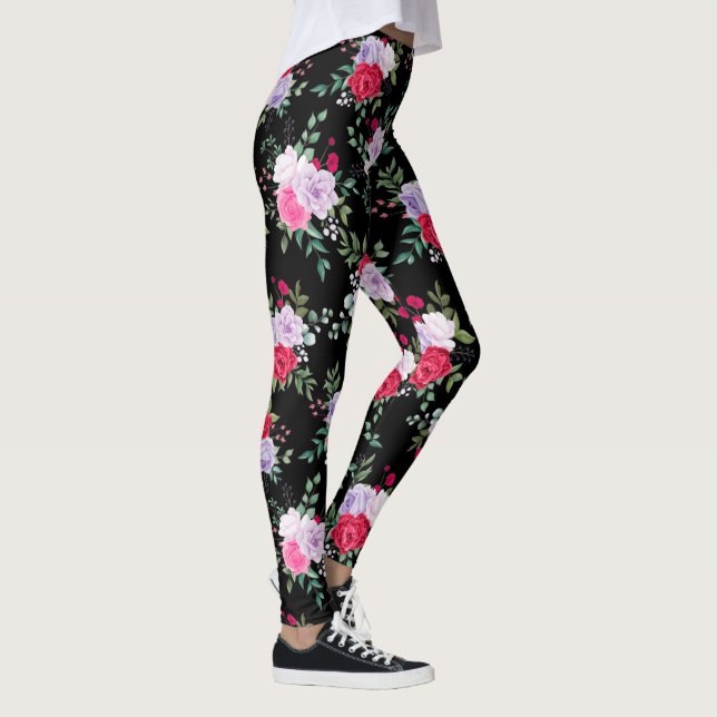 Blume - Einfache Leggings in verschiedenen Farben (Rechts)