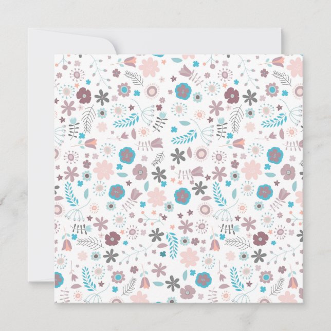 Blume Einladung (Vorderseite)