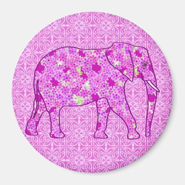Blume Elefant - Orchid und Magenta Magnet (Vorne)