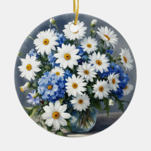 Blume Elegant Täglich Wasserfarben Keramik Ornament