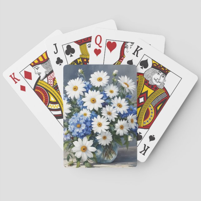 Blume Elegant Täglich Wasserfarben Spielkarten (Rückseite)