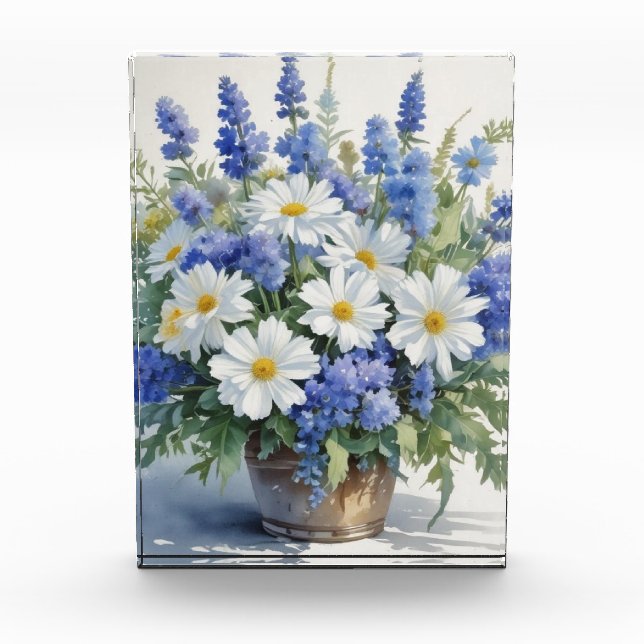 Blume Elegantes Wasser Fotoblock (Vorderseite)
