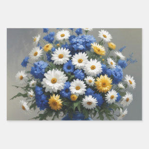 Blume Elegantes Wasser Geschenkpapier Set