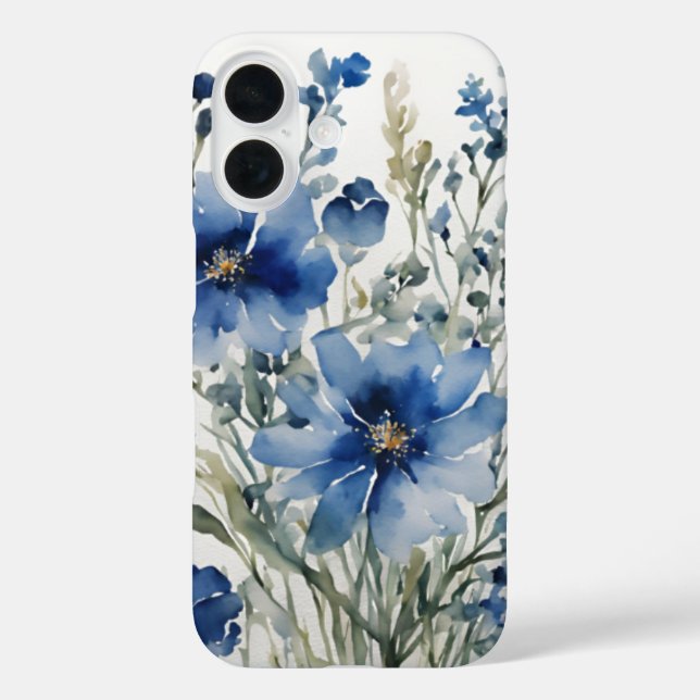 Blume Elegantes Wasser iPhone 16 Hülle (Rückseite)
