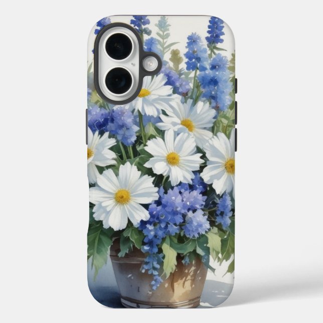 Blume Elegantes Wasser iPhone 16 Hülle (Rückseite)