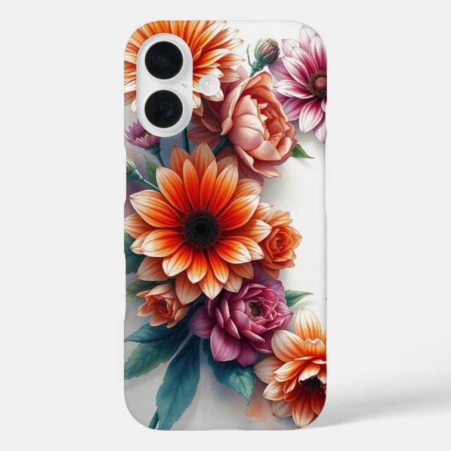 Blume Elegantes Wasser iPhone 16 Hülle (Rückseite)