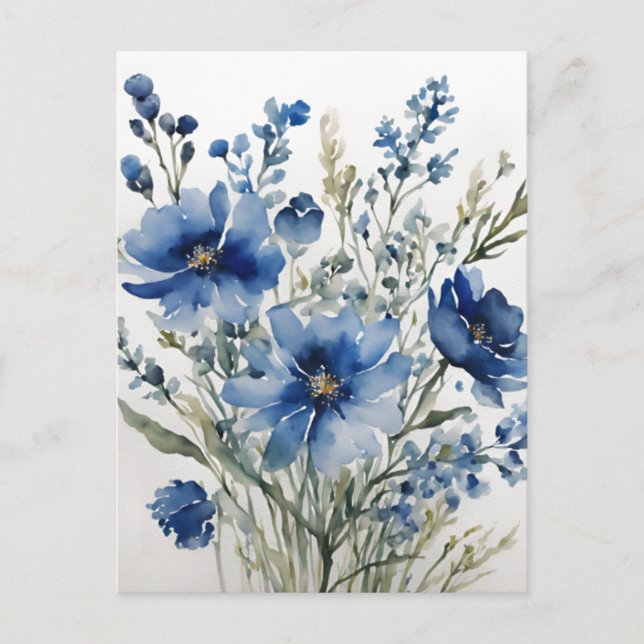Blume Elegantes Wasser Postkarte (Vorderseite)