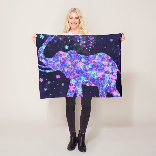 Blume Elephant Baby Fleece Blanket (Beispiel)