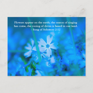 Blume erscheinen auf der Erde; die Saison des Gesa Postkarte