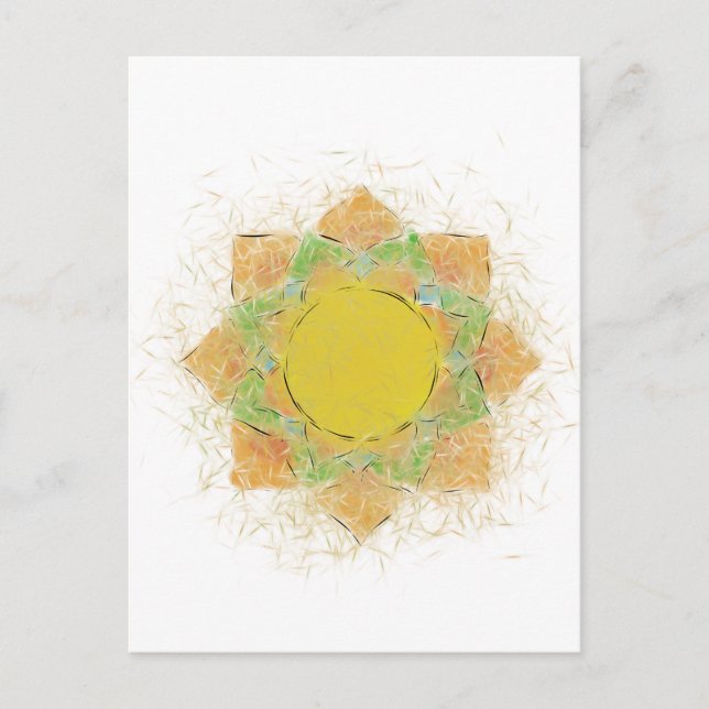 Blume Ethereal Postkarte (Vorderseite)