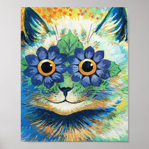 Blume Eyes Cat von Louis Wain Poster