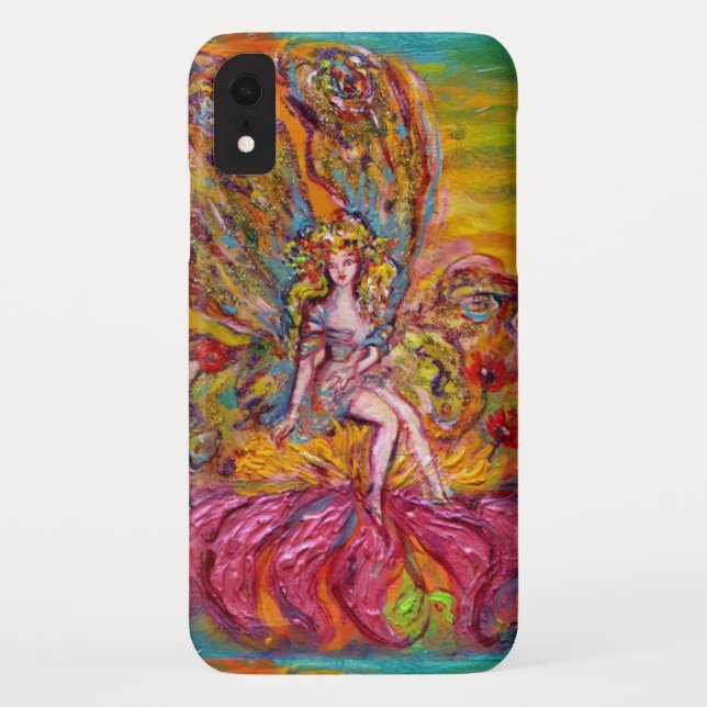 BLUME FAIRE AUF DER PINK IRIS Fantasy Case-Mate iPhone Hülle (Rückseite)