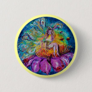 BLUME FAIRE IN DER NACHT Fantasy Button