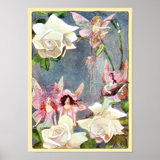 Blume Fairies Singposter drucken Poster (Vorne)