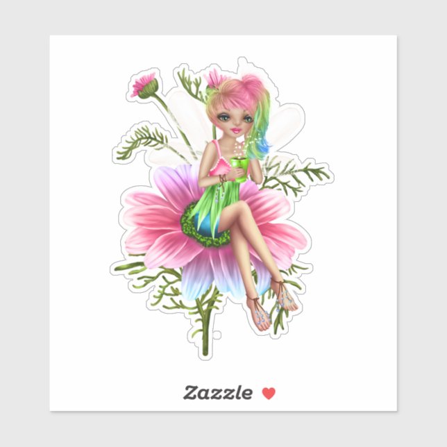 Blume Fairy Aufkleber (Blatt)
