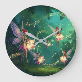 Blume Fairy Brautparty Große Wanduhr