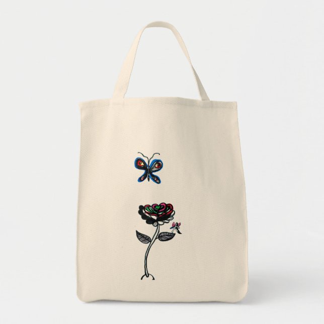 Blume Fairy Butterfly Bio Tasche (Vorne)