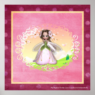 Blume Fairy Design 2 Poster Print