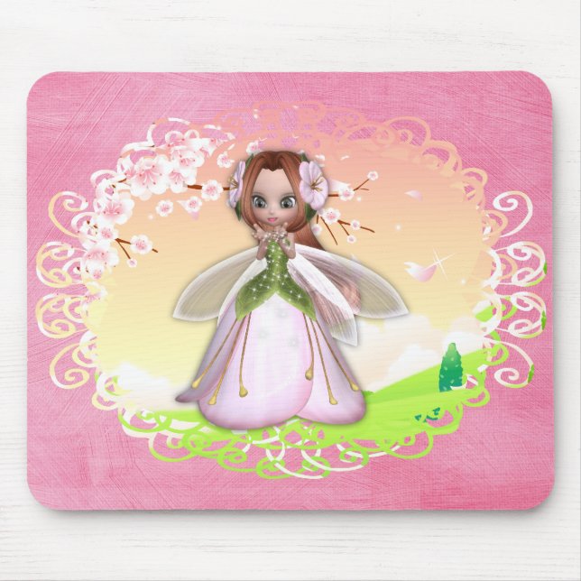 Blume Fairy Design 3 Mousepad (Vorne)