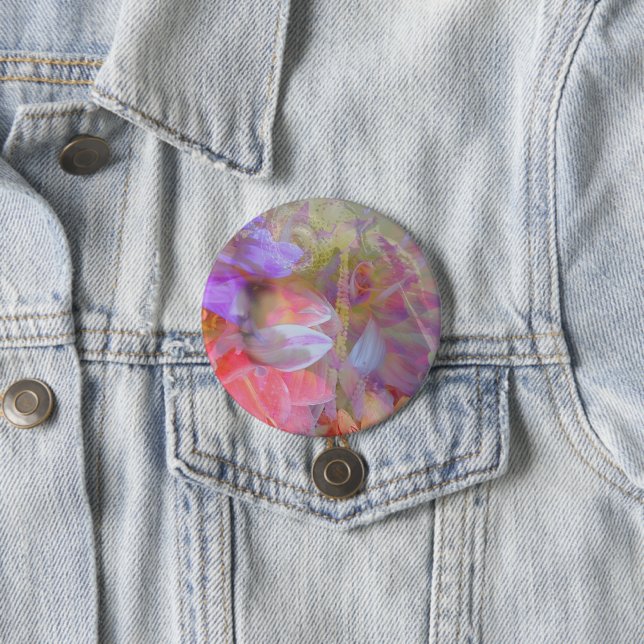 Blume Fairy Double Exposure Fantasy Art Button (Beispiel)
