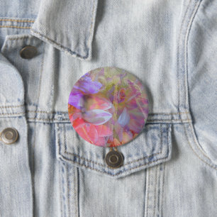 Blume Fairy Double Exposure Fantasy Art Button