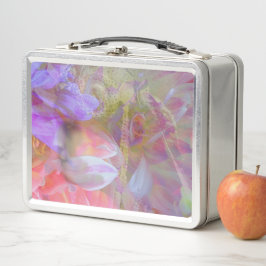 Blume Fairy Double Exposure Fantasy Art Metall Brotdose