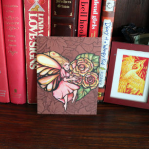 Blume Fairy Garden Blume Postkarte