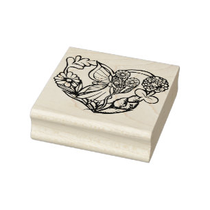 Blume Fairy Garden Fairies Gummistempel